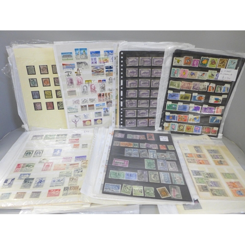 2068 - Stamps; stamps on sheets, catalogue value of over £2,500