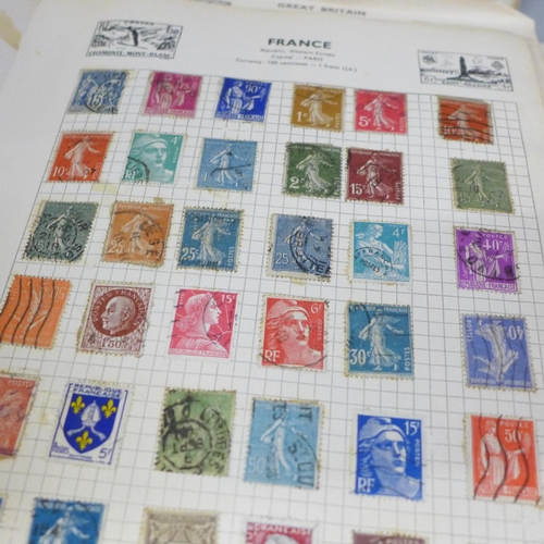 2071 - Two albums of world stamps