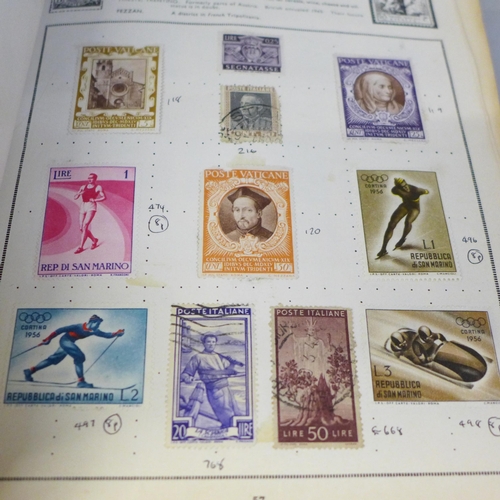 2071 - Two albums of world stamps