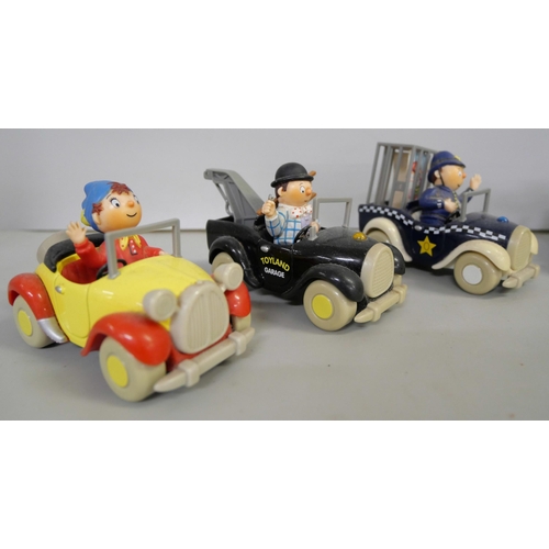 2140 - Six Lledo Toyland Noddy cars including Noddy and PC Plod