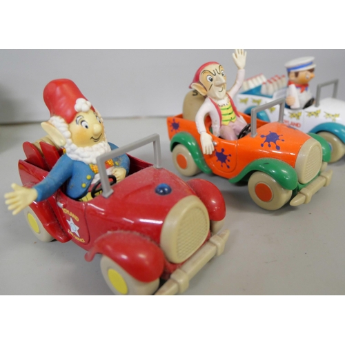 2140 - Six Lledo Toyland Noddy cars including Noddy and PC Plod