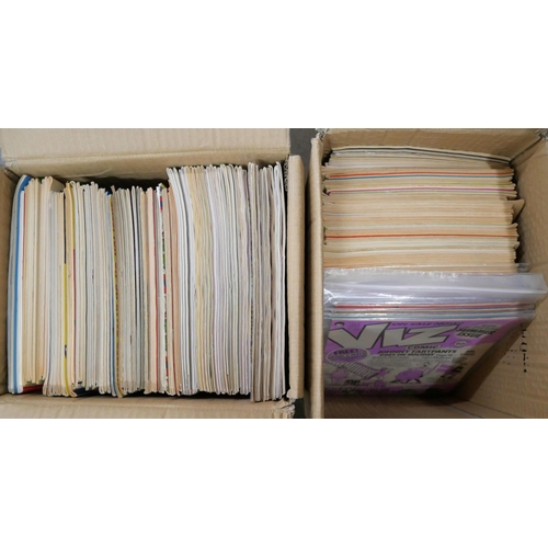 2161 - Two boxes of Viz comics, No 15 to 200