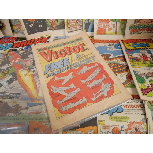 2162 - Two boxes of Victor and Whizzer and Chips comics