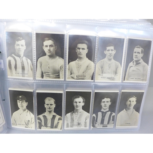 2180F - A collection of football themed and other cigarette cards, various brands