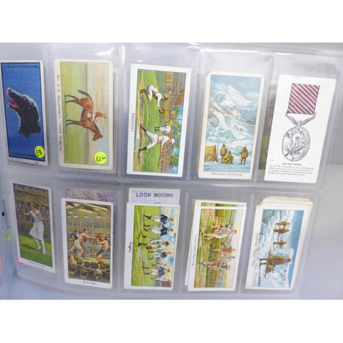 2180F - A collection of football themed and other cigarette cards, various brands