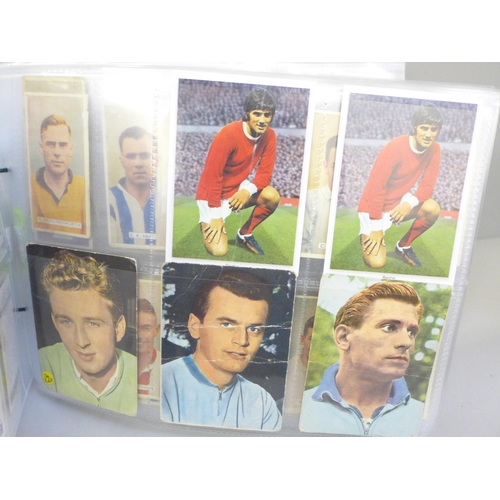 2180F - A collection of football themed and other cigarette cards, various brands