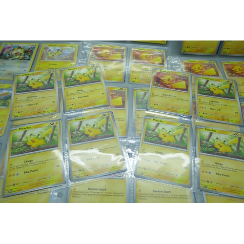 2187 - 64 Pokémon cards including vintage and various Pikachu