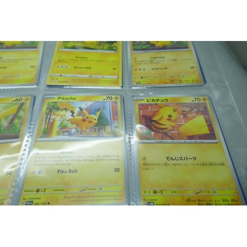 2187 - 64 Pokémon cards including vintage and various Pikachu