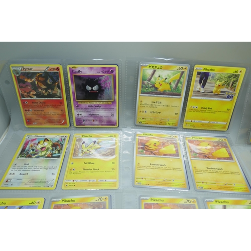 2187 - 64 Pokémon cards including vintage and various Pikachu