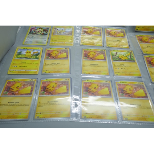 2187 - 64 Pokémon cards including vintage and various Pikachu