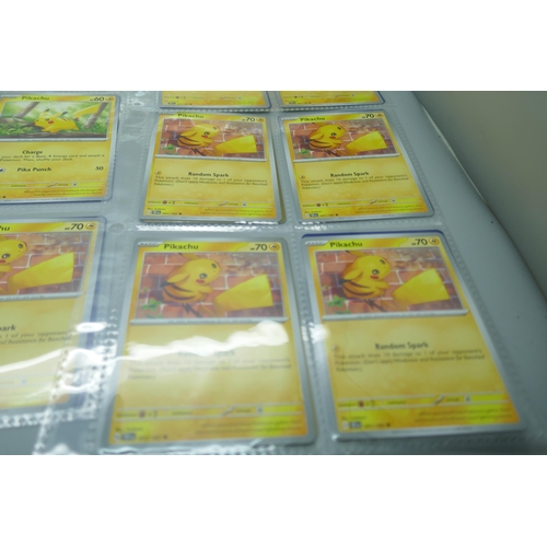 2187 - 64 Pokémon cards including vintage and various Pikachu