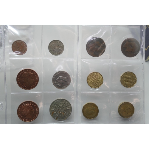 2204 - A collection of coins and bank notes including two 1995 UK brilliant uncirculated coins collection, ... 