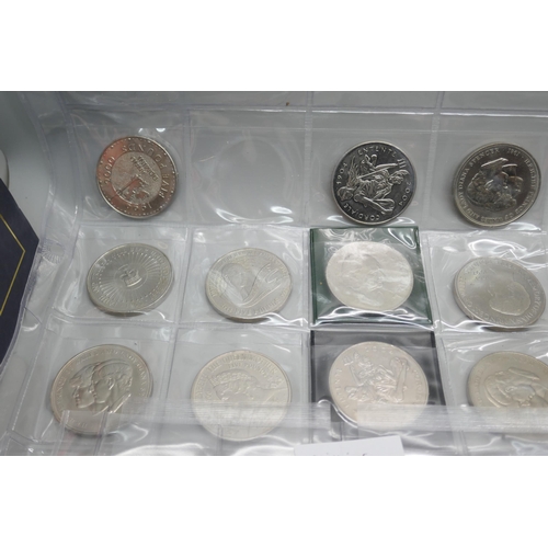 2204 - A collection of coins and bank notes including two 1995 UK brilliant uncirculated coins collection, ... 