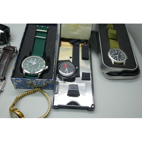 2209 - Wristwatches including several Rotary