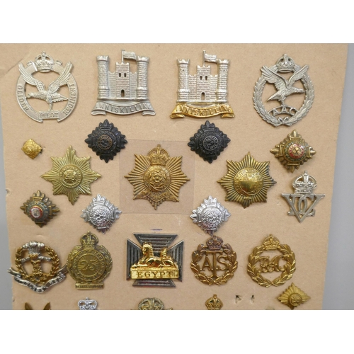 2220 - A collection of military bages, medallions, etc., some British and Russian