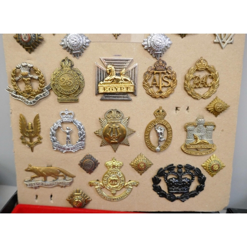 2220 - A collection of military bages, medallions, etc., some British and Russian