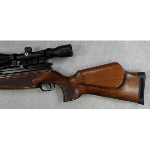 2252 - A BSA 0.22 calibre air rifle with Airmax AR6 scope and silencer