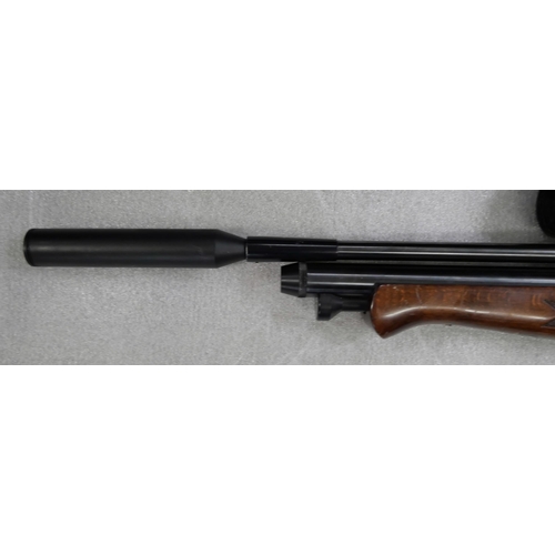 2252 - A BSA 0.22 calibre air rifle with Airmax AR6 scope and silencer