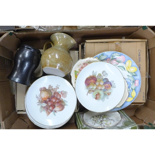 2285 - Three boxes of assorted china and glass **PLEASE NOTE THIS LOT IS NOT ELIGIBLE FOR IN-HOUSE POSTING ... 