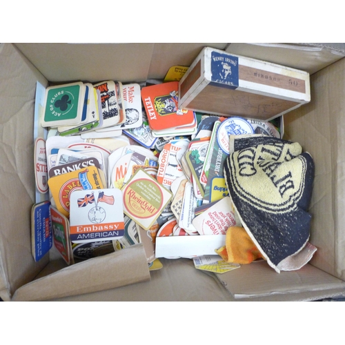 2286 - Beer mats, tea cards and assorted household items **PLEASE NOTE THIS LOT IS NOT ELIGIBLE FOR IN-HOUS... 