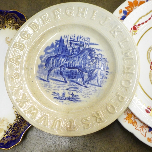 2287 - A collection of decorative plates and dishes including Spode and Doulton Burslem **PLEASE NOTE THIS ... 