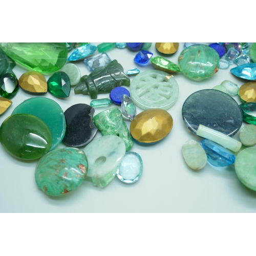 7190 - A collection of unmounted gemstones, etc.