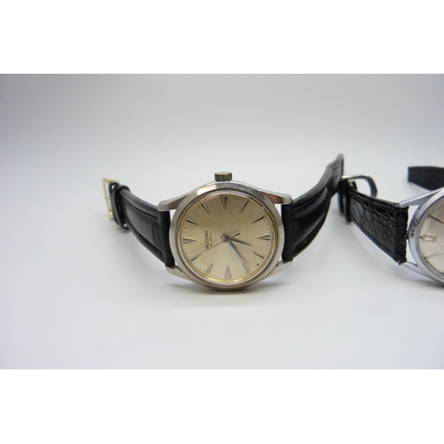 7267 - Two vintage wristwatches, Charles Bright and Record de Luxe