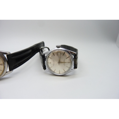 7267 - Two vintage wristwatches, Charles Bright and Record de Luxe