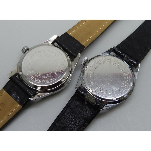 7267 - Two vintage wristwatches, Charles Bright and Record de Luxe