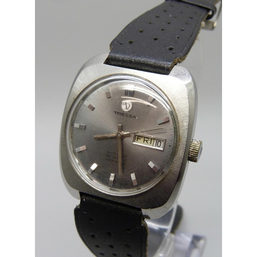 7268 - A Tressa 25 jewels automatic wristwatch circa 1970s