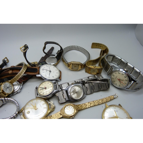 7274 - A collection of mechanical wristwatches and pocket watches, some a/f