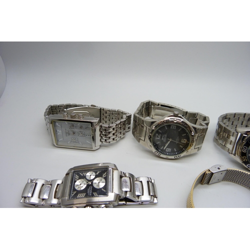 7275 - A collection of wristwatches including Casio, Amadeus and Slazenger