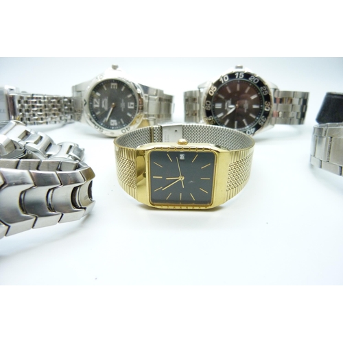 7275 - A collection of wristwatches including Casio, Amadeus and Slazenger