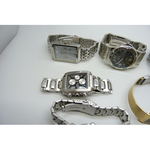 7275 - A collection of wristwatches including Casio, Amadeus and Slazenger