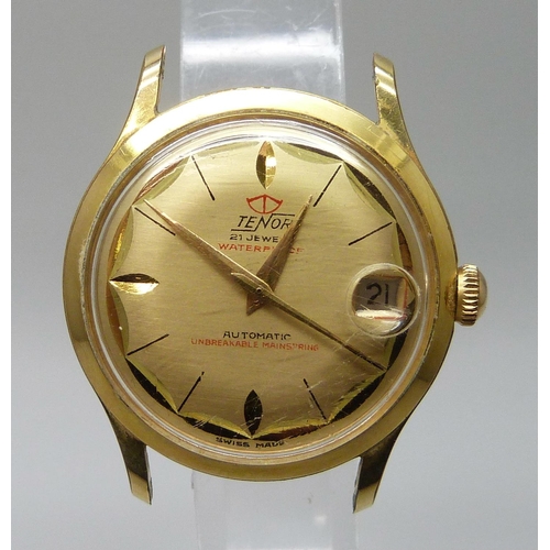 7279 - Two wristwatches; Tenor automatic and Thomas Russell lacking glass and with loose crown, a/f