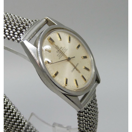 7291 - An Omega Constellation automatic wristwatch, lacking crown