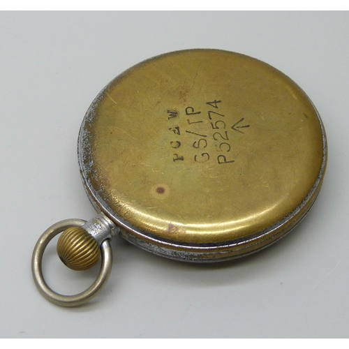 7299 - A Helvetia military pocket watch, PCEW-GS/TP-P52574