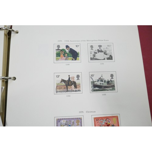 2111 - Six albums of stamps, mid 20th century, Britain, Australia and worldwide