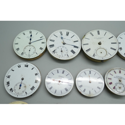 7311 - Pocket watch movements and dials