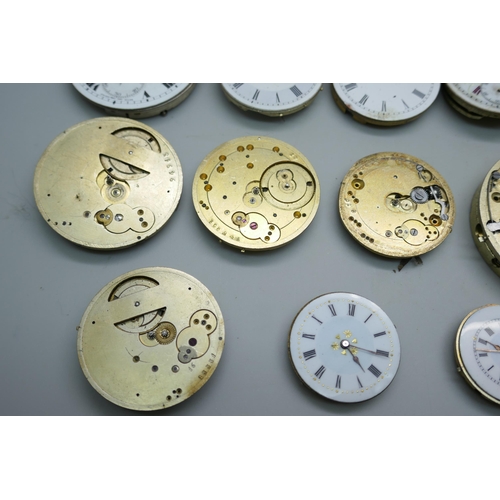 7311 - Pocket watch movements and dials