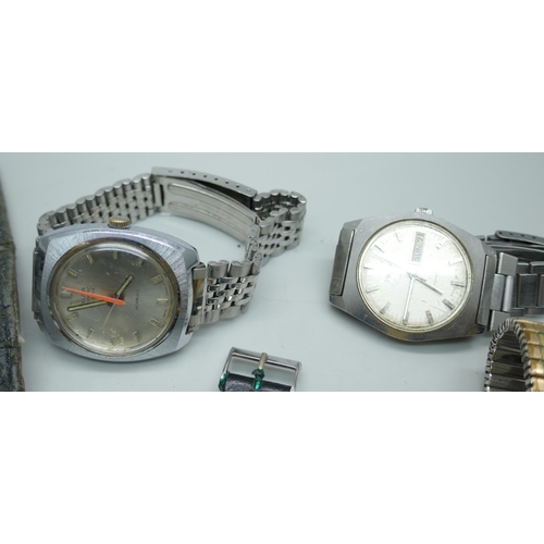 7312 - Assorted mechanical wristwatches including Buler, Imado, Avia and Eterna