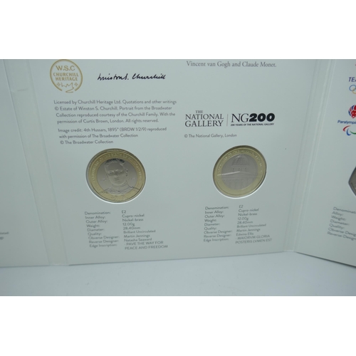 7355 - The Royal Mint, 2024 UK brilliant uncirculated annual coin set, definitives and commemorative coins