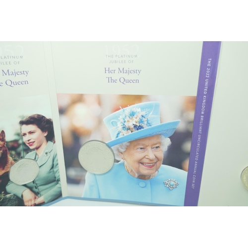 7356 - The Royal Mint, The Platinum Jubilee of Her Majesty the Queen, 2022, UK brilliant uncirculated annua... 