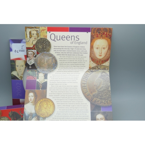 7358 - 2002 UK brilliant uncirculated coin collection by The Royal Mint