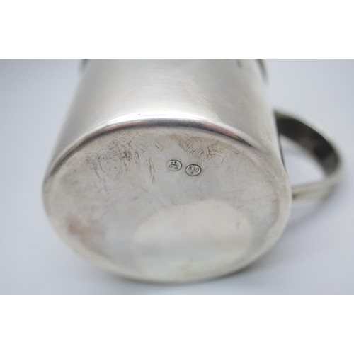 7375 - A David Anderson child's mug, silver 830, 80g, personalised