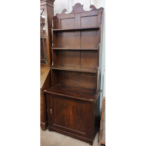 89A - A George IV mahogany bookcase