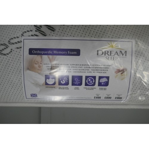 3150 - A memory foam Stressfree orthopaedic double size mattress