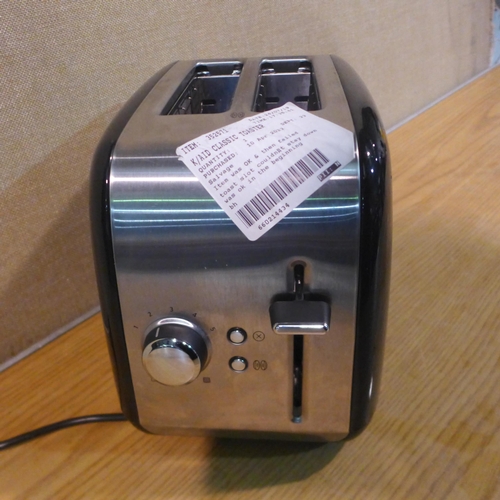 6297 - KitchenAid Classic Toaster  - This lot requires a UK adapter   (343-37) *This lot is subject to Vat