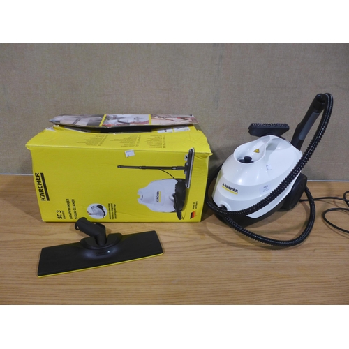 6301 - Karcher Steam Cleaner Sc3  - This lot requires a UK adapter (343-36) *This lot is subject to Vat