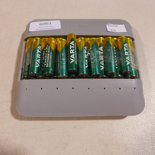 6061 - Varta Rechargeable AA / AAA Battery Kit (348-214) *This lot is subject to Vat